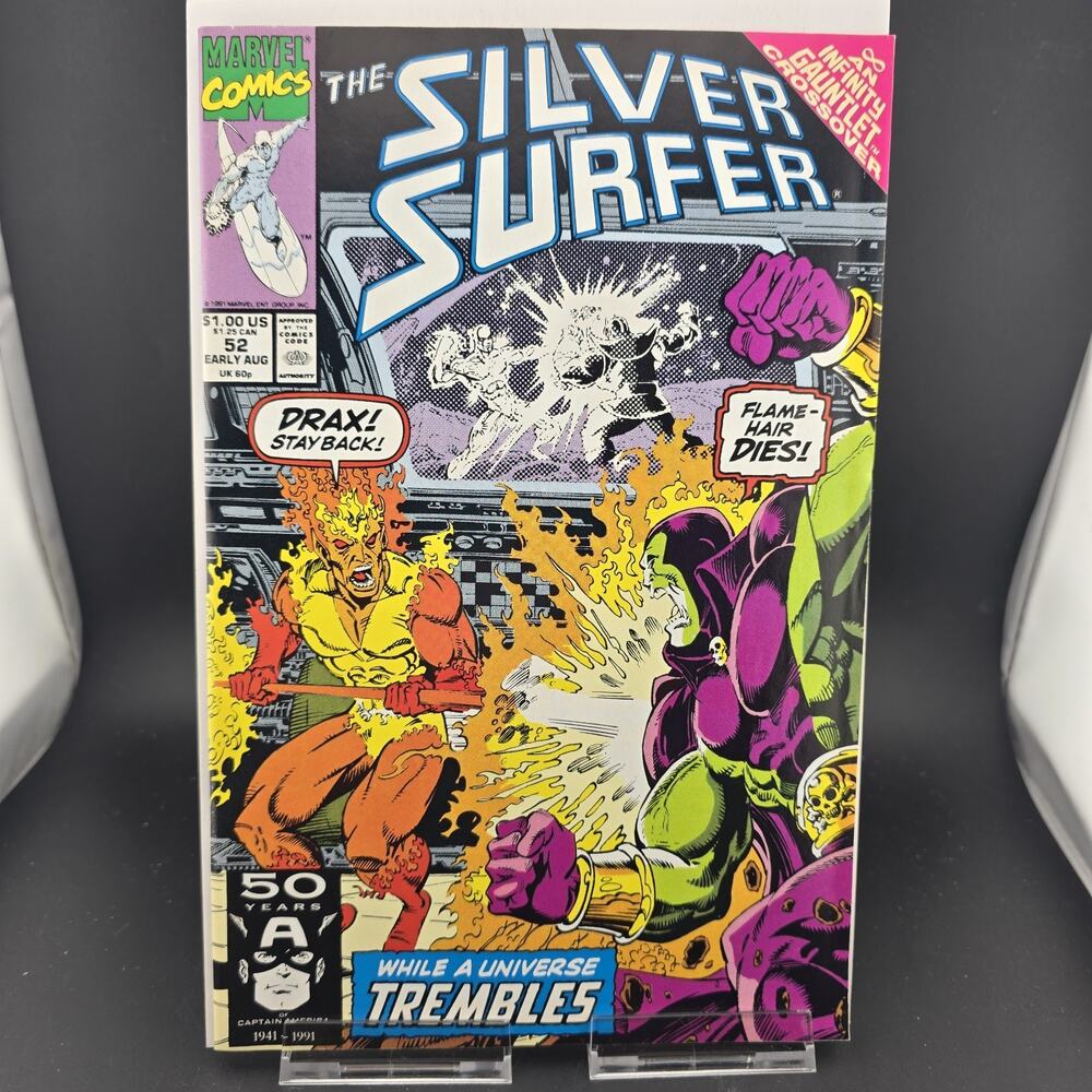 Silver Surfer #52 (1991) NM/NM+ 9.4+ High Grade Infinity Gauntlet Crossover Marv